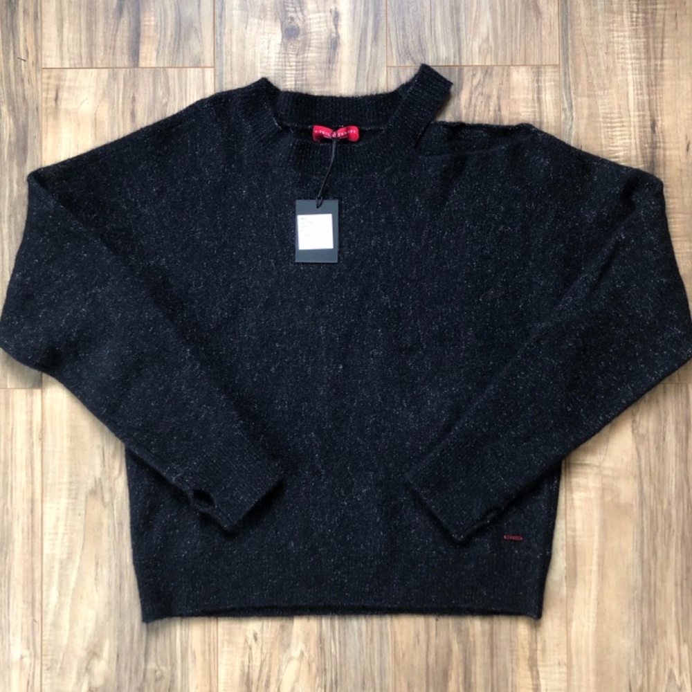 NWT - n:PHILANTHROPY Indigo Cut-Out Sweater in Black